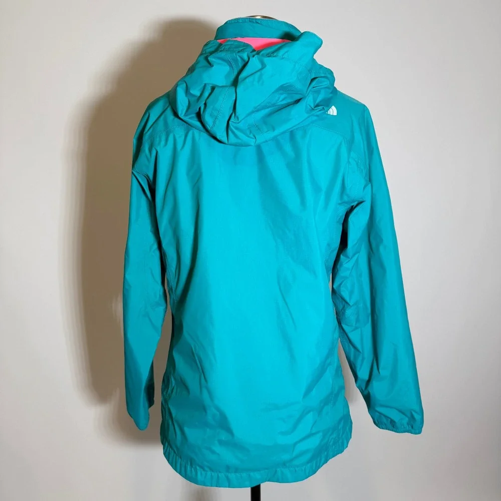 The North Face HyVent Hooded Shell Rain Jacket Coat Waterproof Girls Size XL 18